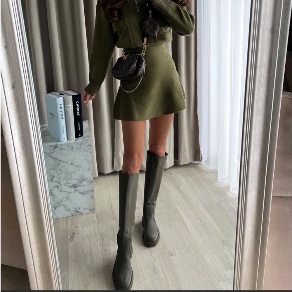 Zara bloggers fave khaki rubberized boots - Picture 16 of 16